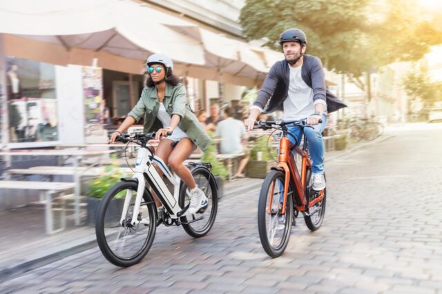 people on a ebike