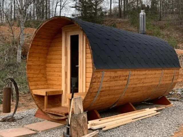 outdoor sauna