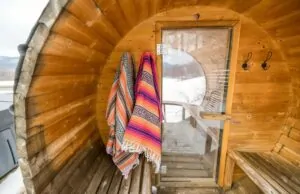 sauna inside