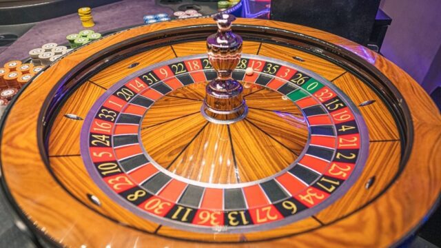 roulette wheel wood