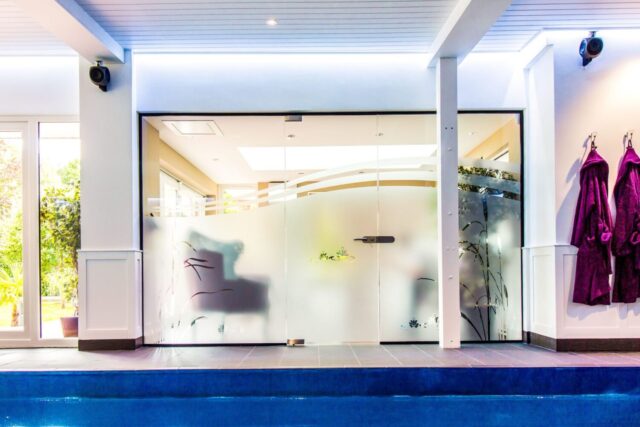 Glass Partitions for Swimming Pool